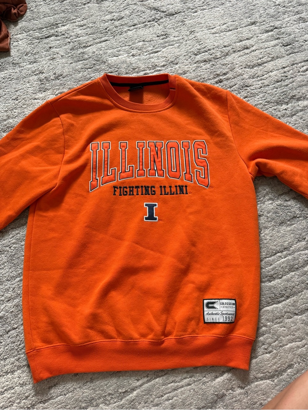 Colosseum Orange Illinois 'Fighting Illini' Crewneck Sweatshirt